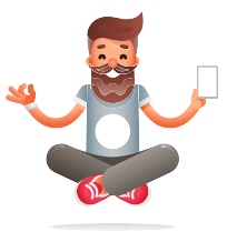meditation technology icon