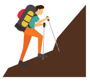 hiking icon