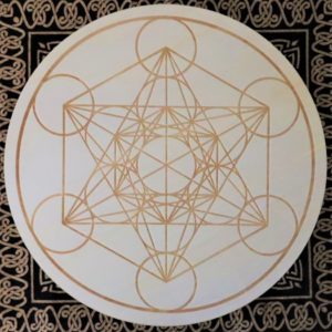 metatrons cube crystal grid wooden main image
