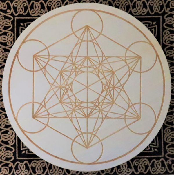 metatrons cube crystal grid wooden main image