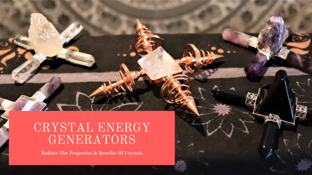 crystal energy generators on display