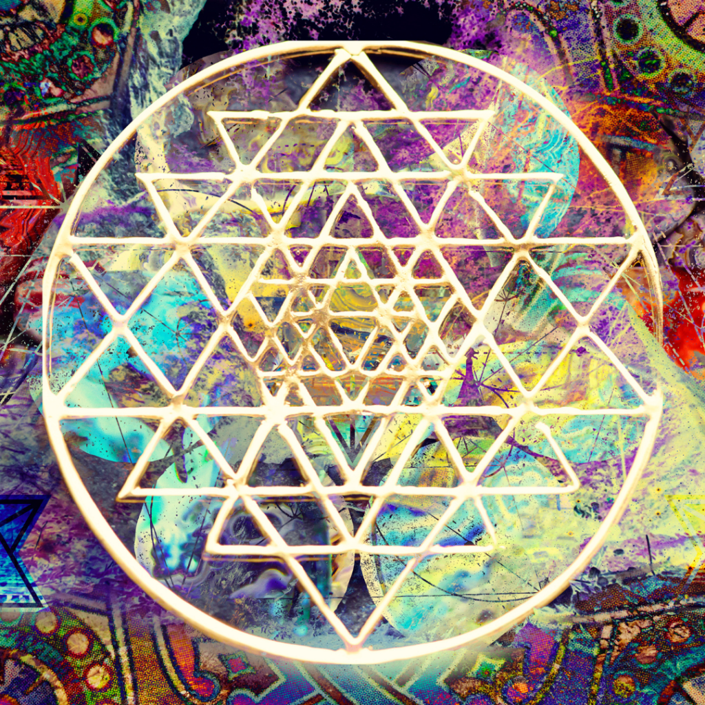 sri yantra symbol graphic